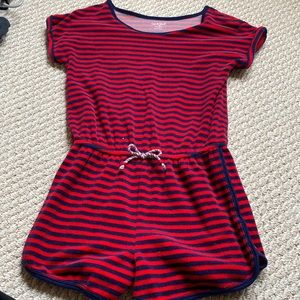 Cat & jack kids Xl romper red and blue